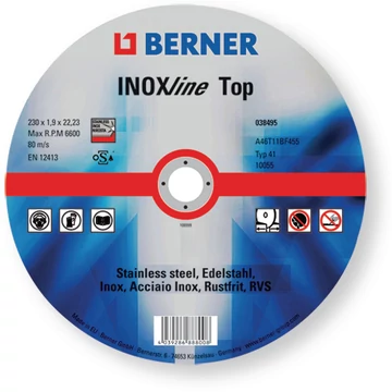 Vágókorong Berner Inox 125x1,0x22 kicsi/ 25 db