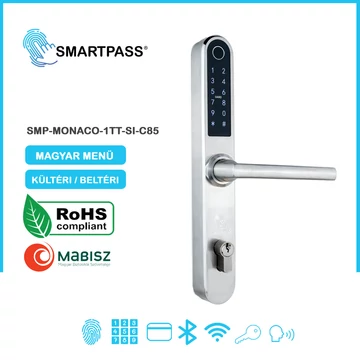 MONACO C85 Silver Okos Kilincs, Ezüst